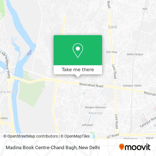 Madina Book Centre-Chand Bagh map