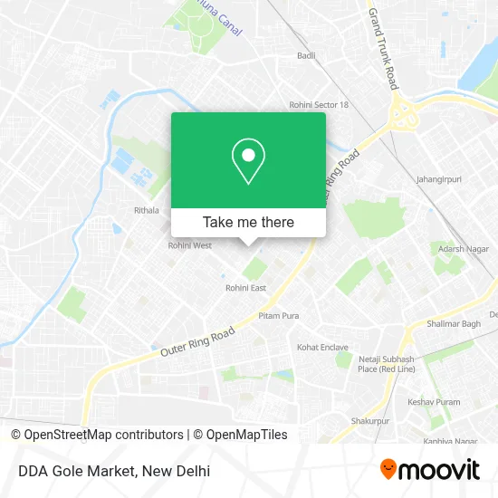 Dda Gole Market map