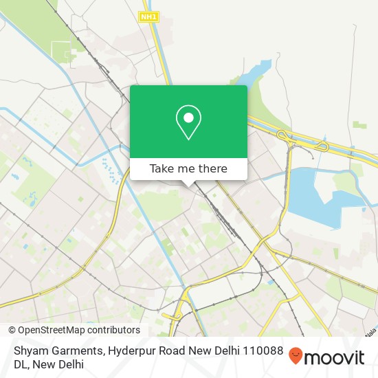 Shyam Garments, Hyderpur Road New Delhi 110088 DL map