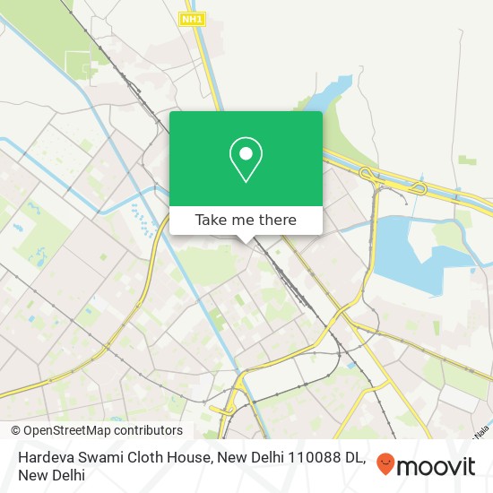 Hardeva Swami Cloth House, New Delhi 110088 DL map