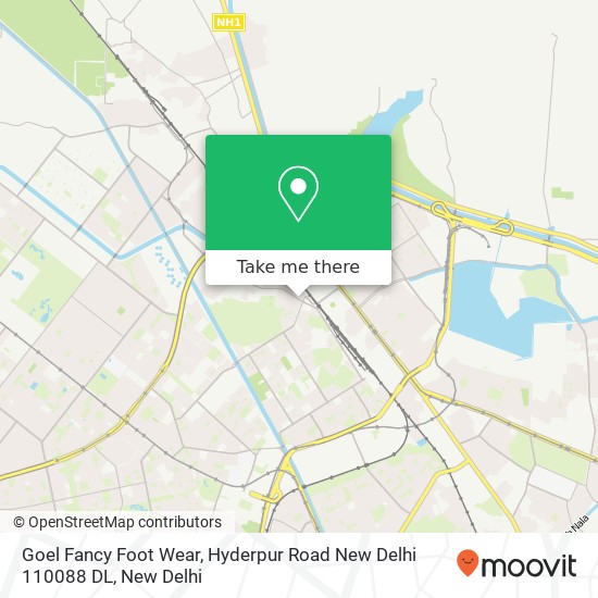 Goel Fancy Foot Wear, Hyderpur Road New Delhi 110088 DL map