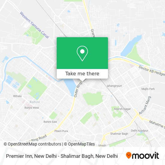 Premier Inn, New Delhi - Shalimar Bagh map