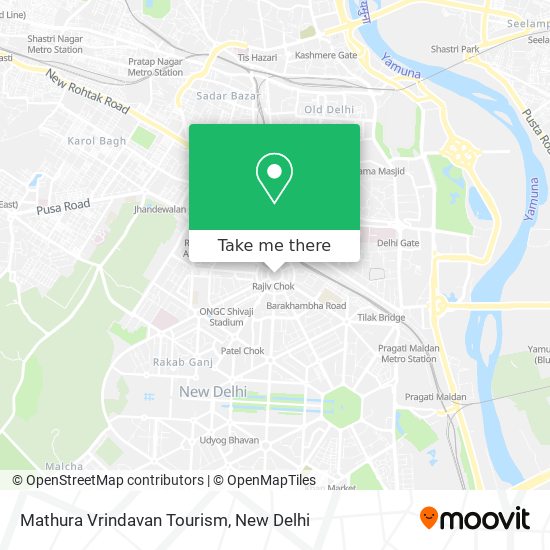 How to get to Mathura Vrindavan Tourism in Delhi by Metro Bus or