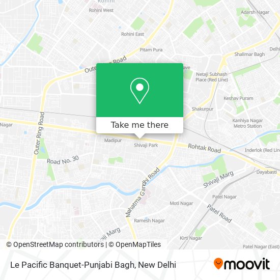 Le Pacific Banquet-Punjabi Bagh map