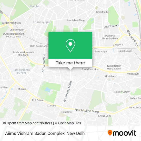 Aiims Vishram Sadan Complex map