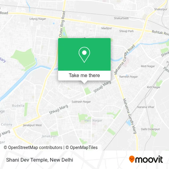 Shani Dev Mandir map