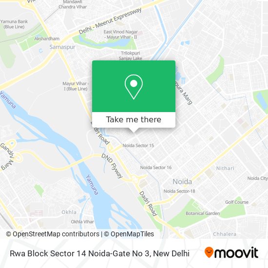 Rwa Block Sector 14 Noida-Gate No 3 map