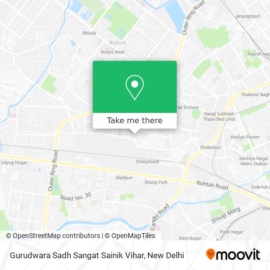 Gurudwara Sadh Sangat Sainik Vihar map