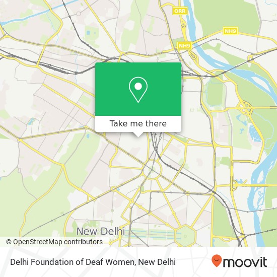 Delhi Foundation of Deaf Women map