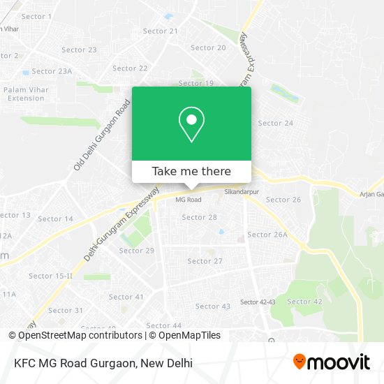 KFC MG Road Gurgaon map