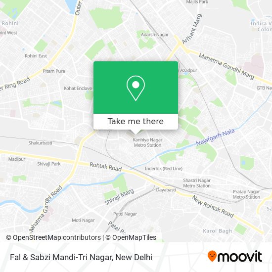 Fal & Sabzi Mandi-Tri Nagar map