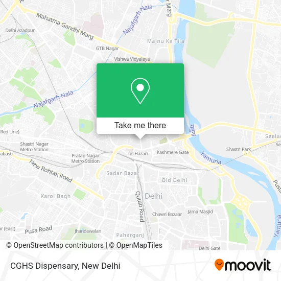 CGHS Dispensary map