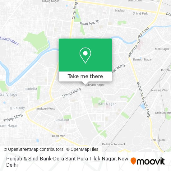 Punjab & Sind Bank-Dera Sant Pura Tilak Nagar map
