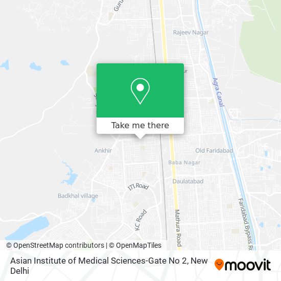 Asian Institute of Medical Sciences-Gate No 2 map