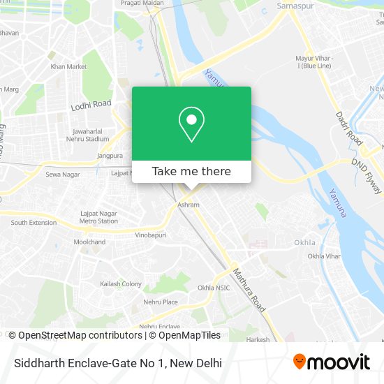Siddharth Enclave-Gate No 1 map