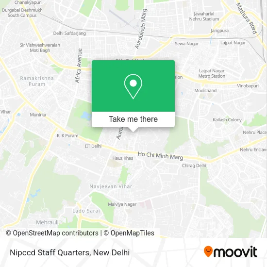 Nipccd Staff Quarters map