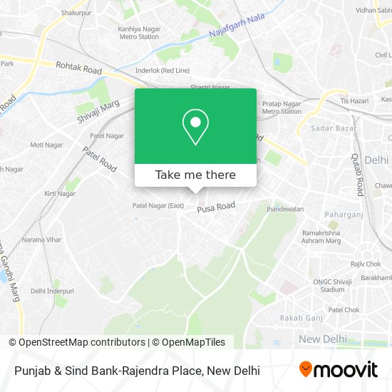 Punjab & Sind Bank-Rajendra Place map