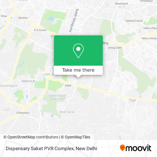 Dispensary Saket PVR Complex map