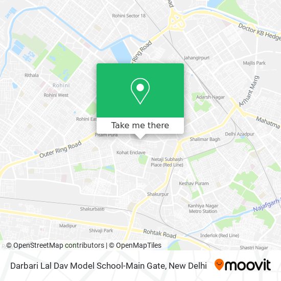 Darbari Lal Dav Model School-Main Gate map