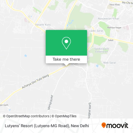 Lutyens' Resort (Lutyens-MG Road) map