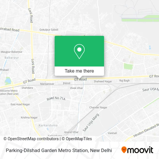 Parking-Dilshad Garden Metro Station map