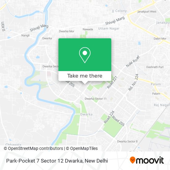 Park-Pocket 7 Sector 12 Dwarka map