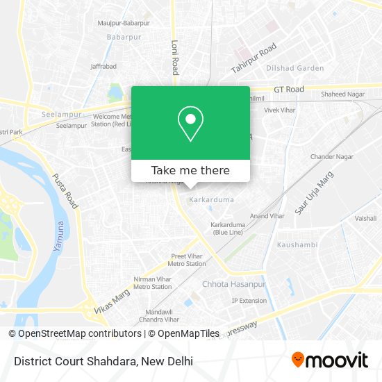 District Court Shahdara map