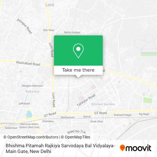 Bhishma Pitamah Rajkiya Sarvodaya Bal Vidyalaya-Main Gate map