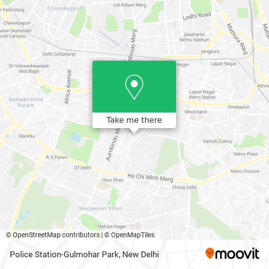 Police Station-Gulmohar Park map
