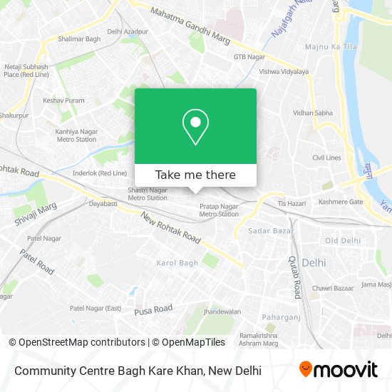 Community Centre Bagh Kare Khan map