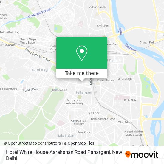 Hotel White House-Aarakshan Road Paharganj map