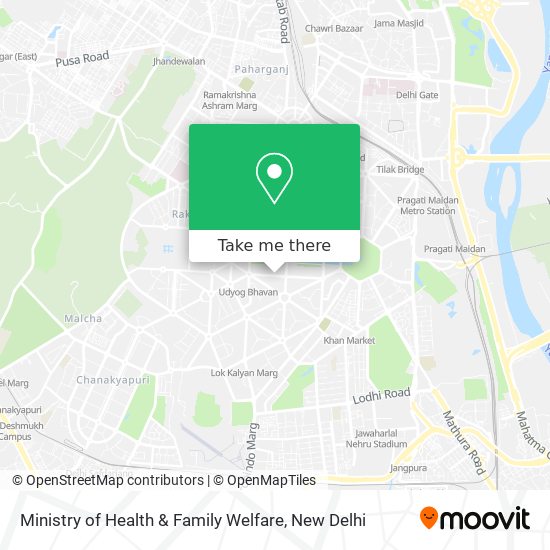 Ministry of Health & Family Welfare map