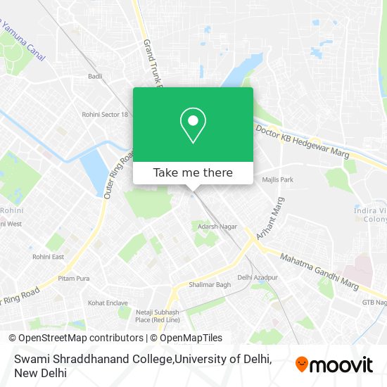 Swami Shraddhanand College,University of Delhi map