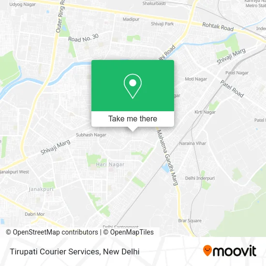 Tirupati Courier Services map
