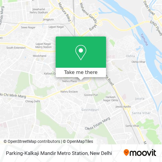 Parking-Kalkaji Mandir Metro Station map