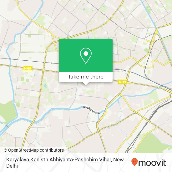 Karyalaya Kanisth Abhiyanta-Pashchim Vihar map