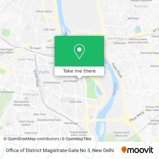 Office of District Magistrate-Gate No 3 map