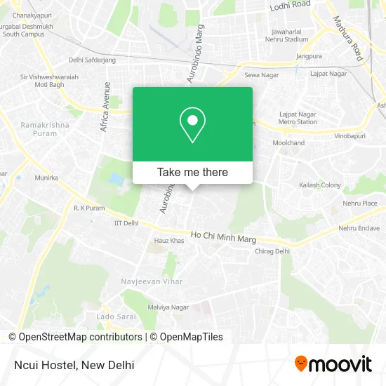 Ncui Hostel map