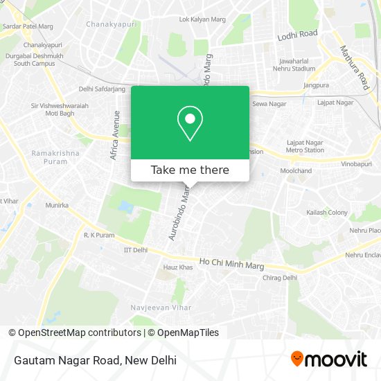 Gautam Nagar Road map