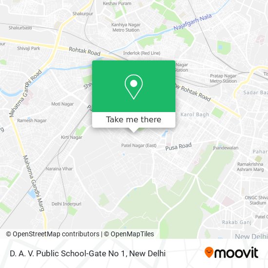 D. A. V. Public School-Gate No 1 map