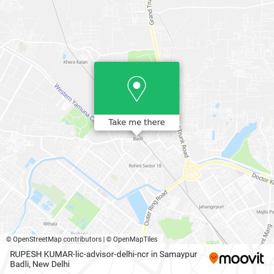 RUPESH KUMAR-lic-advisor-delhi-ncr in Samaypur Badli map