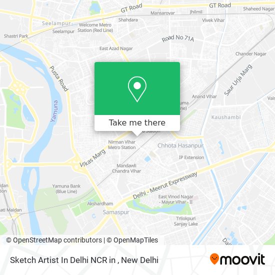 Sketch Artist In Delhi NCR in map