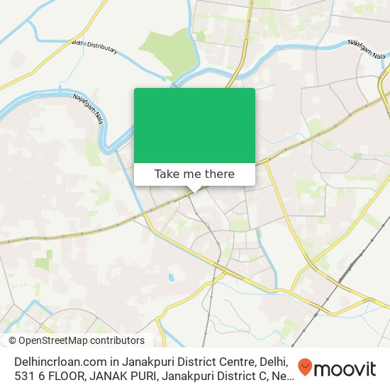 Delhincrloan.com in Janakpuri District Centre, Delhi, 531 6 FLOOR, JANAK PURI, Janakpuri District C map