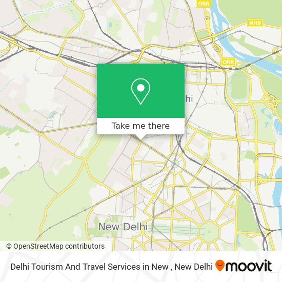 Delhi Tourism And Travel Services in New map