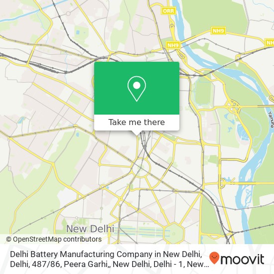 Delhi Battery Manufacturing Company in New Delhi, Delhi, 487 / 86, Peera Garhi,, New Delhi, Delhi - 1 map