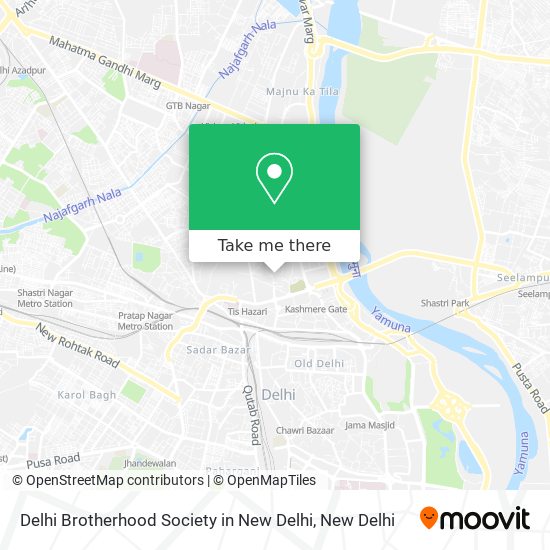 Delhi Brotherhood Society in New Delhi map