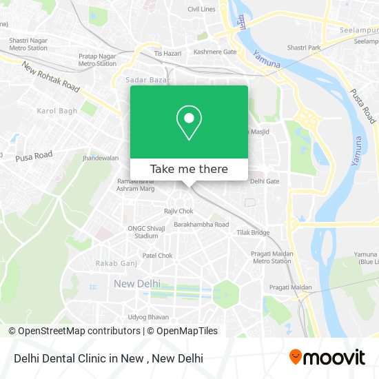 Delhi Dental Clinic in New map