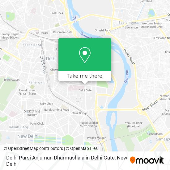 Delhi Parsi Anjuman Dharmashala in Delhi Gate map