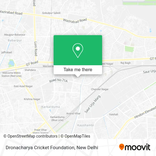 Dronacharya Cricket Foundation map