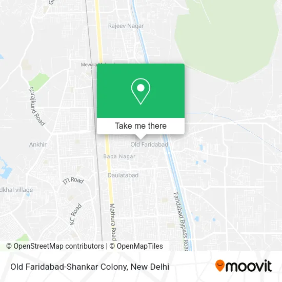 Old Faridabad-Shankar Colony map